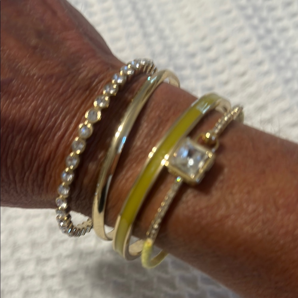 Elegant Gold and Silver Bracelet Set